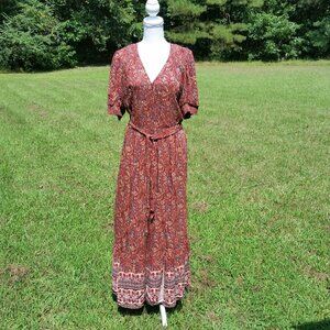 Dark Floral Maxi Dress